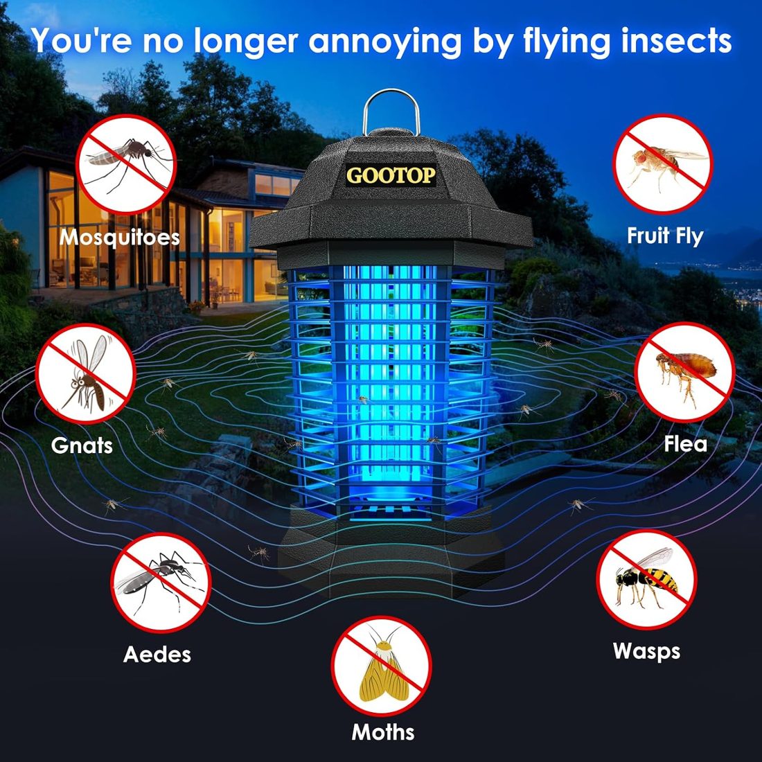 What a bug zapper catches: moths, gnats, flies and the truth about mosquitoes